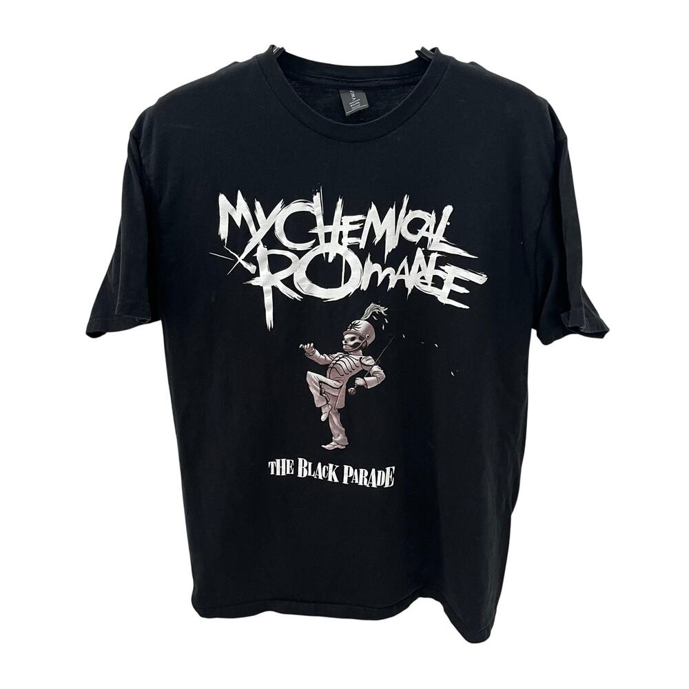 My Chemical Romance The Black Parade Shirt XL Black Band Tee MCR Pepe Mascot